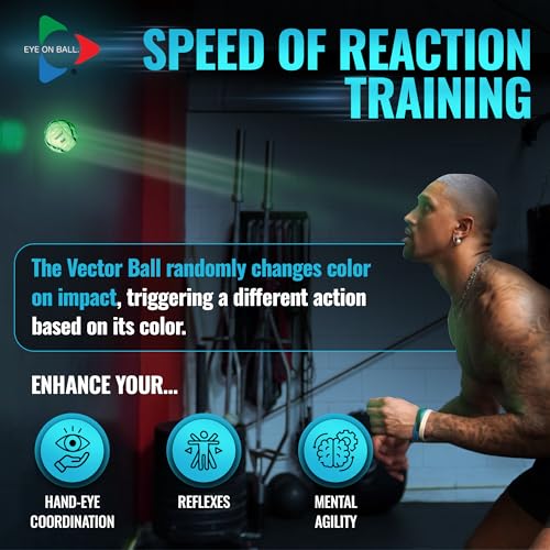 Vector Ball S Neuro-Visual Reaction Ball - Green, Red & Blue