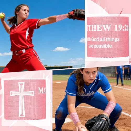 Christian Athletic Tape 2-Pack - 2in x 23ft - Pink Matthew 19:26