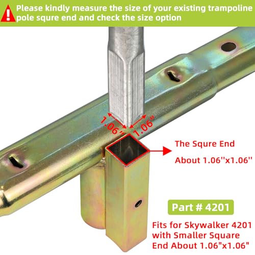 Trampoline Replacement Poles for Skywalker 4201 & 4202 - Foam Sleeve Included