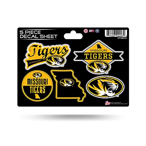 Missouri Tigers 5-Pc Sticker Sheet - Die-Cut Decals