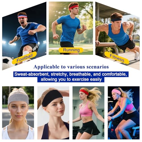 Moisture-Wicking Terry Cloth Sweatbands - White 3 Pcs