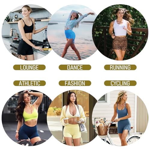High Waist Biker Shorts for Women - Pink, XX-Large-3X-Large