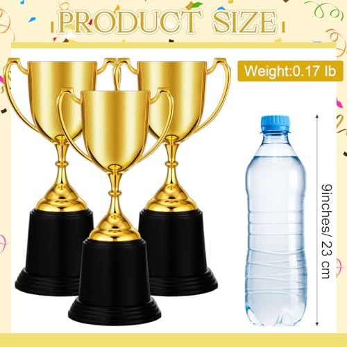 9 Inch Gold Trophy Award - Set of 12 Appreciation Gifts