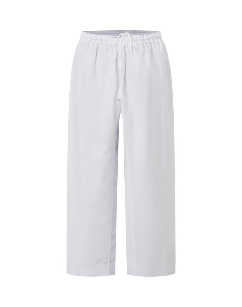 VKT Kids Youth Karate Pants Taekwondo Uniform White Gi Martial Arts Elastic Waist gi jiu Jitsu Trousers for Training or Competition White 130