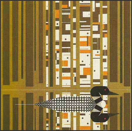 Loonscape Lithograph Art Print - 12.5" x 11.5"
