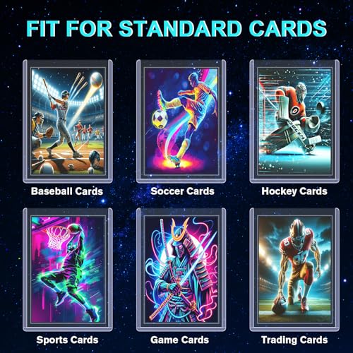 CardArchiver 200ct Top Loaders & Sleeves Set - 100 rigid 35pt top loaders + 100 soft sleeves