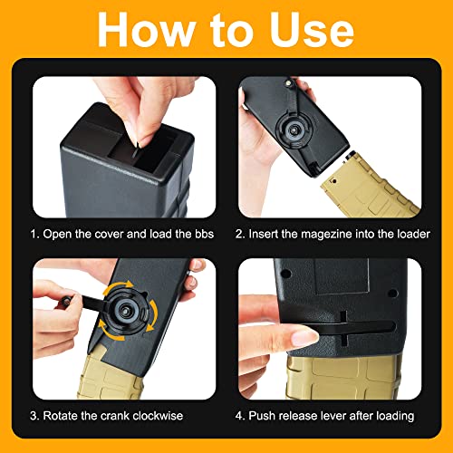 Airsoft Tactical Speed Loader for M4 Magazines - 1000 Rounds