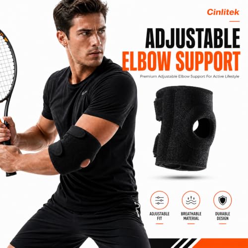 Tennis Elbow Brace - Adjustable Compression Support for Sports
