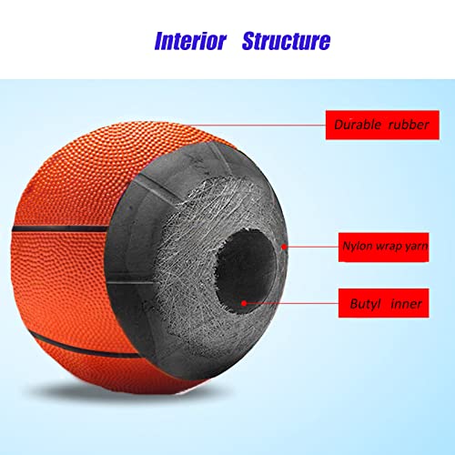 Size 3 Rubber Basketball - Youth Training Indoor & Outdoor
