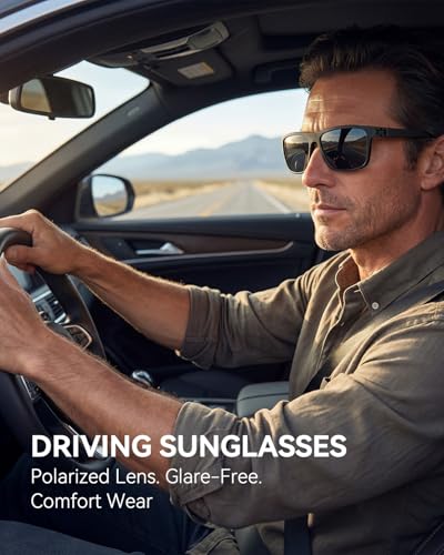 Polarized Sunglasses for Men - UV400 Lightweight Sun Glasses