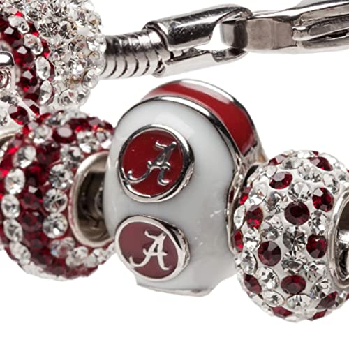 University of Alabama Charm - Stainless Steel Bead for Bracelets