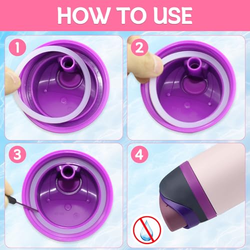 4-Pack Replacement Silicone O-Ring Gasket for Owala Bottles
