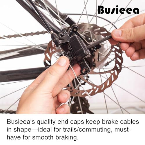 120 Pcs Aluminum Bicycle Brake Cable End Caps for Road and Mountain Bikes