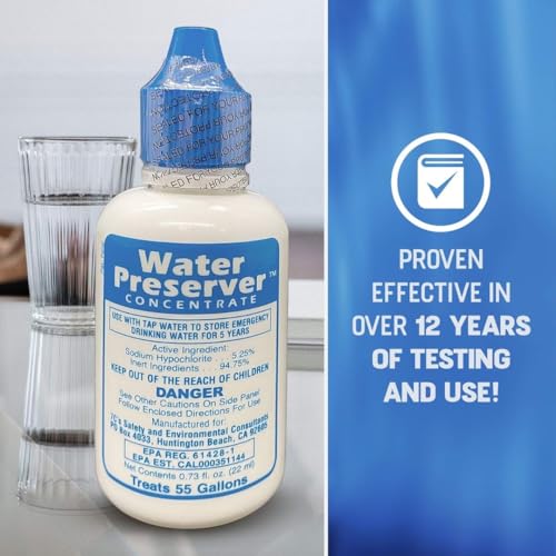 Green Goods Emergency Water Preserver for 55 Gallon Tank - Made in USA, 1 Pack