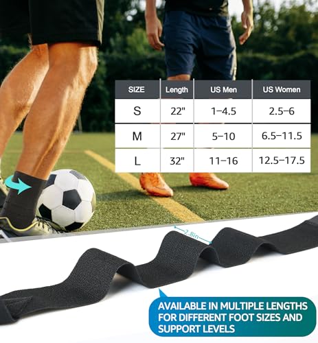 HiRui Adjustable Ankle Support Brace Medium Black for Sprains & Injury Recovery