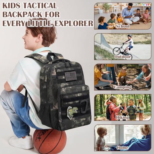 Kids Tactical Molle Backpack for School & Outdoor Activities