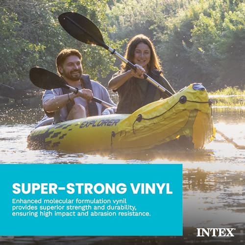 Explorer K2 Inflatable Kayak Set for 2 - Includes Oars & Pump