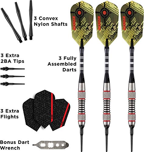 Viper Ranger 80% Tungsten Soft Tip Darts - 18g, Precision Dart Set