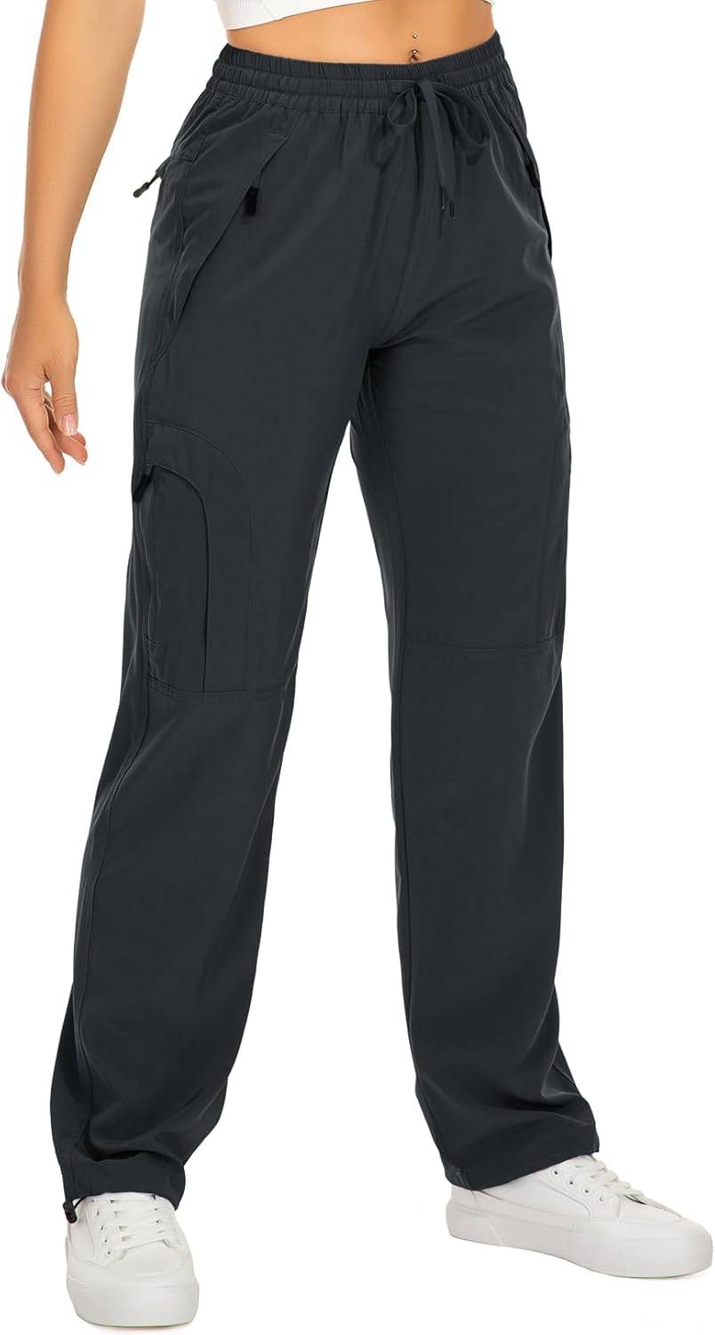 Skiennix Women's Hiking Pants - Quick Dry, UPF 50 Protection, Lightweight Cargo with Zipper Pockets