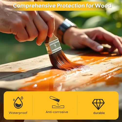 Volunu 35OZ 100% Pure Tung Oil is unadulterated,Made from Pure Pressed Tung Tree Nuts,No additives,solvents,or Synthetic Ingredients,Just All-Natural Wood Protection.