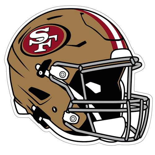 San Francisco 49ers Helmet Vinyl Decal - Official NFL Team Colors