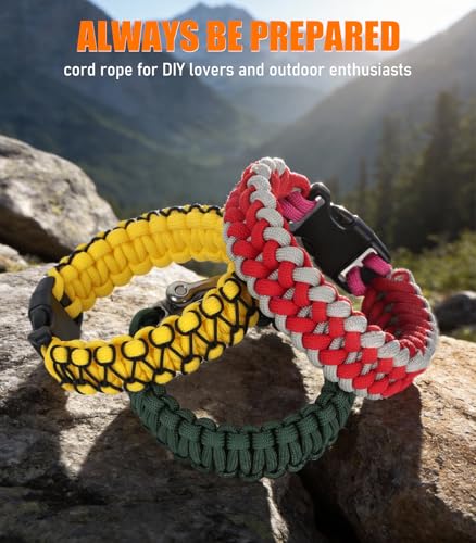 2mm Micro Paracord Rope - Black, 125 ft Braided Cord