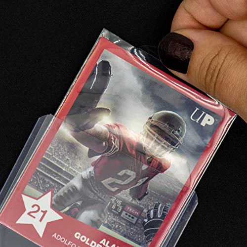 Easy Grip Card Sleeves with Tab - 100 Count for Standard Trading Cards