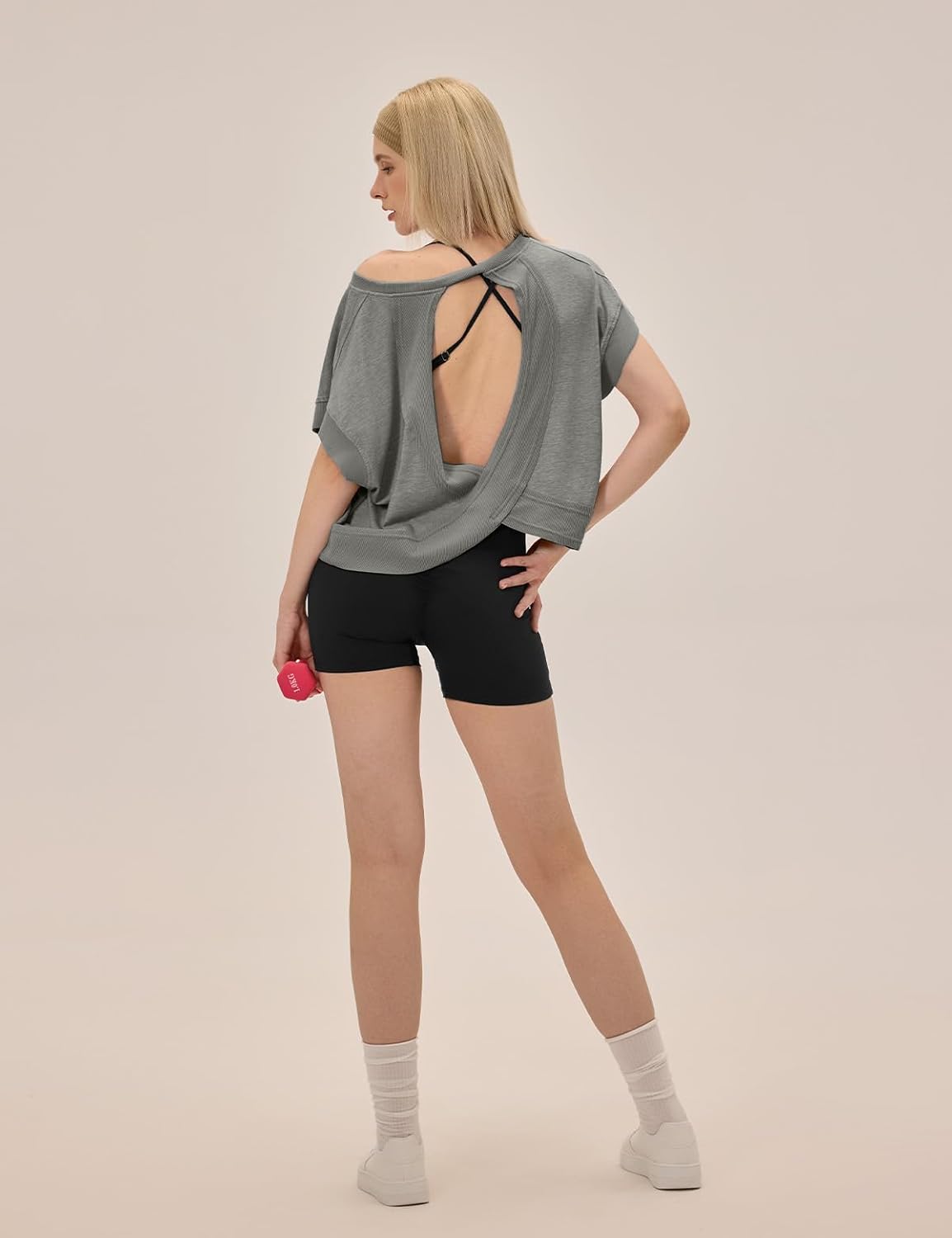 UNIANKIYA Workout Tops for Women - Loose Fit Athletic Crop Tee for Gym & Yoga | Short Sleeve Design