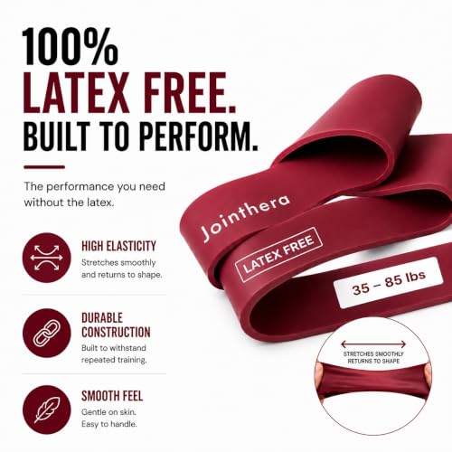 Latex Free Resistance Bands Set of 5 for Strength Training & Assisted Pull-Ups