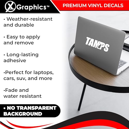Tamaulipas Mexico Map Vinyl Decal - Waterproof Sticker - White, 8"x2.5"