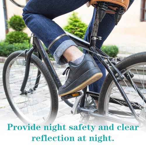 Reflective Cycling Trousers Clips - 4 Pack Elastic Ankle Cuffs