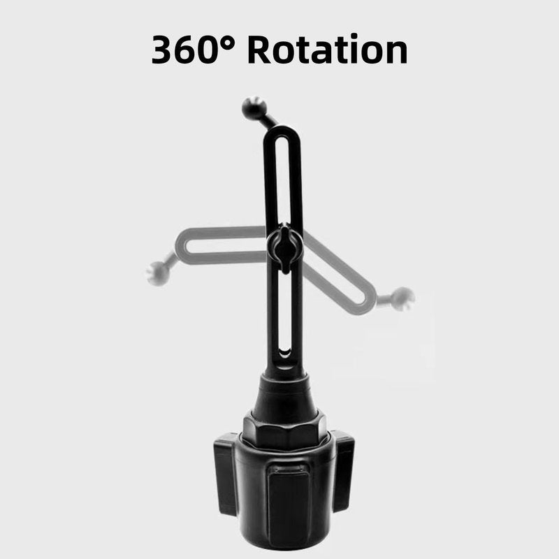 YKI Golf Cart Phone Holder with Adjustable Long Arm, Cup Phone Holder for Golf Cart, Car, Truck, SUVs, Golf Cart Cup Phone Mount for All 4-7 inches Smartphones