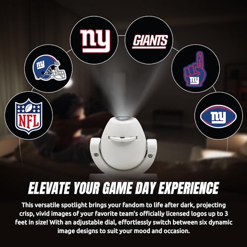 New York Giants LED Mini Spotlight Projector - 6 Team Logos