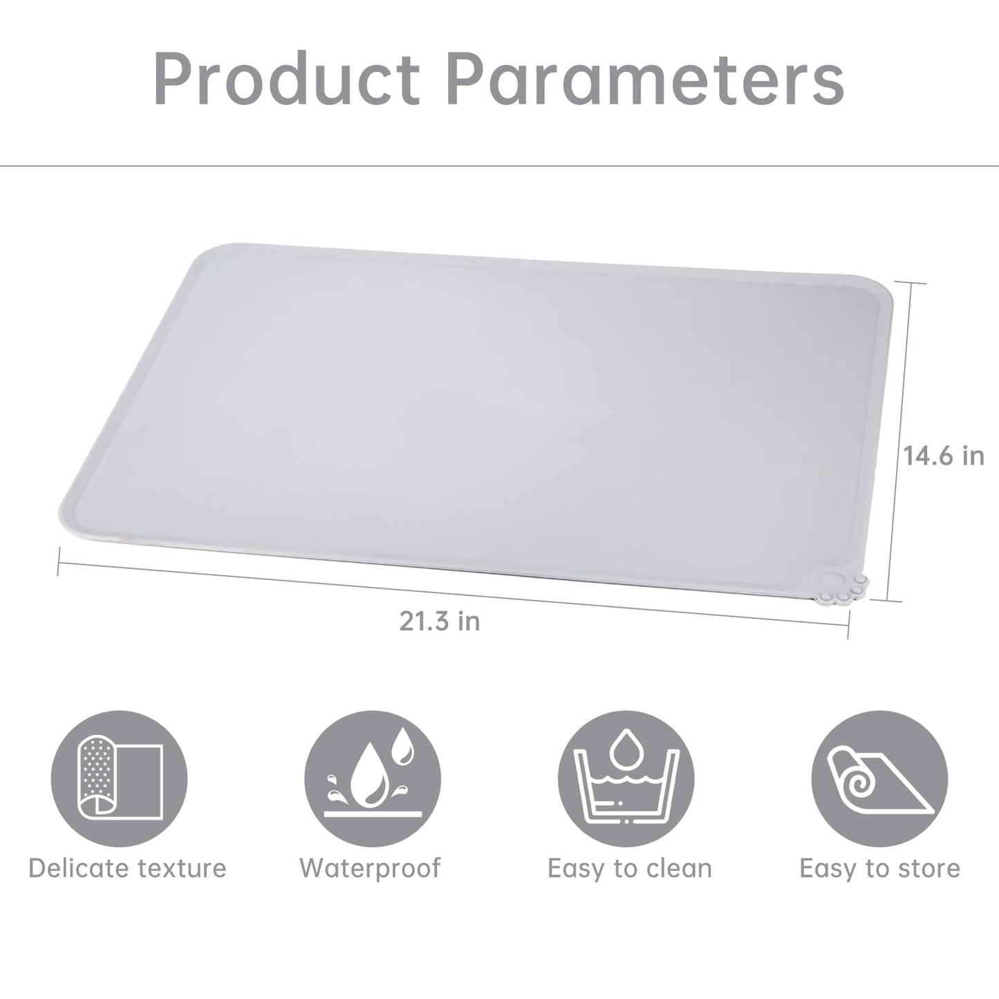 Water Cooler Mat - Compatible with Avalon/Brio Water Cooler for 5 Gallon Bottles and 3 Gallon Bottles, Non-Slip Water Dispenser Mat Heat Resistant, Great for Bedrooms,Kitchens, Offices, Bars