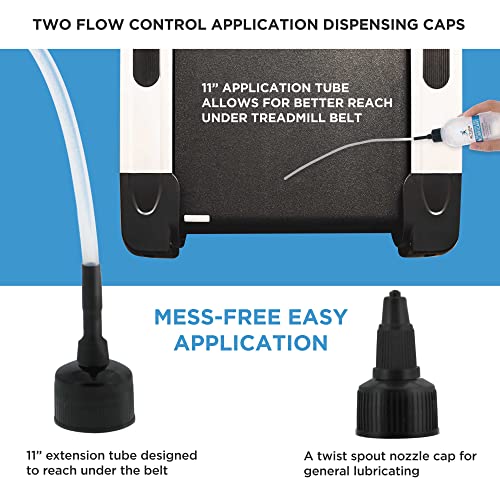 100% Silicone Treadmill Lubricant - 4oz with Dual Applicators