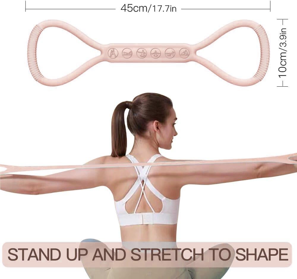 Skiennix Figure 8 Resistance Band - Upgraded for Physical Therapy | 3 Resistance Levels for All Ages