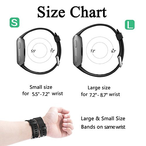 Wepro Sport Bands Compatible with Fitbit Versa 2 for Women Men
