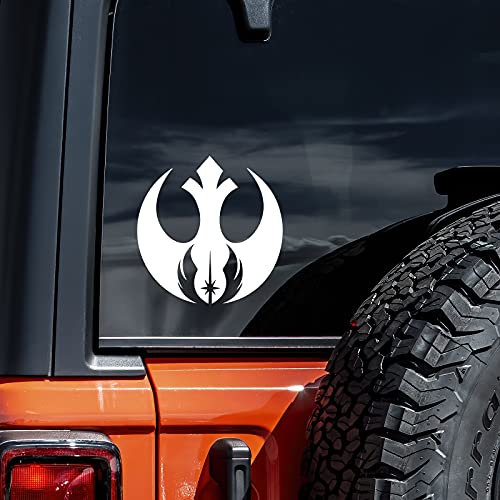 Rebel Jedi Symbol Vinyl Sticker Decal - 5.5" x 5.5"