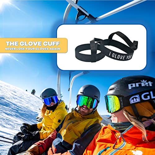 Ski Glove Safety Strap - Elastic Wrist Leash for Mittens