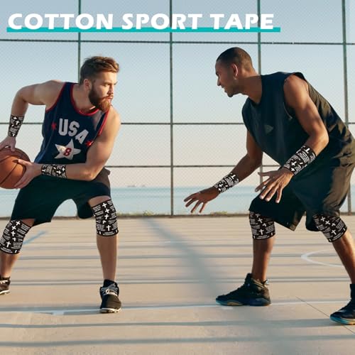 Athletic Wrist Tape - Cotton Sports Wrap for Injury Support - Proverbs 3:5, Black
