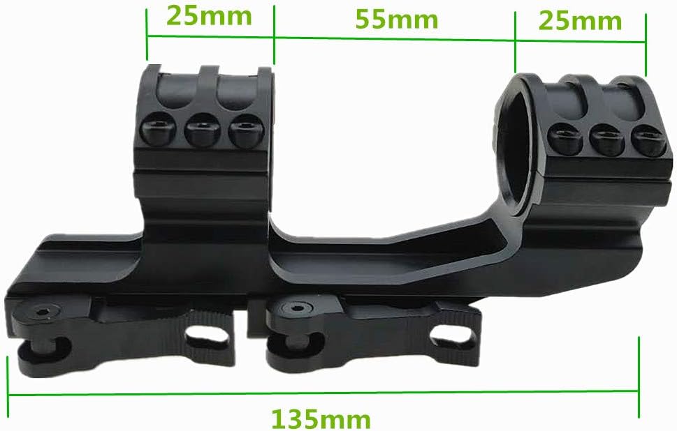 Regine Switzerland Cantilever Scope Mount - 1 Inch / 30mm Picatinny Weaver Rings with Quick Release