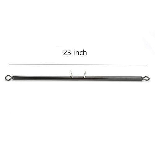 Home Yoga Bar 2Pcs Black Restore Pilates Spreader Bar with 4 Black Adjustable Straps, Expandable Exercise bar Sports Aid Training Fitness Gear, Pilates aid kit