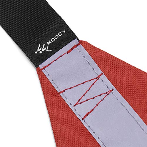 Durable Safety Tow Flag with Webbing for Kayak - Red with Reflective Band