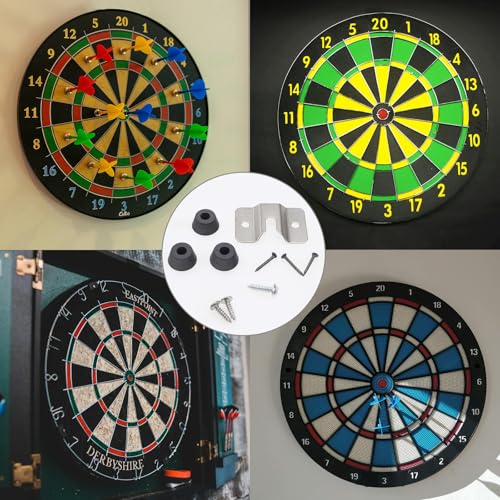 Dartboard Mounting Bracket Hardware Kit - Premium Steel