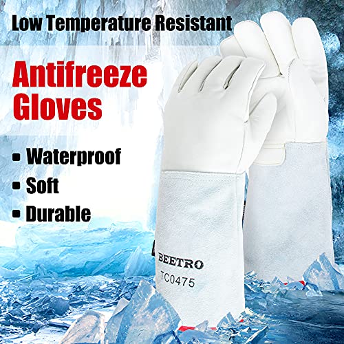 BEETRO -292¢µ/-180¡É or Above Antifreeze Gloves for Dry Ice Handling Liquid Nitrogen Sponge and Cotton Inner