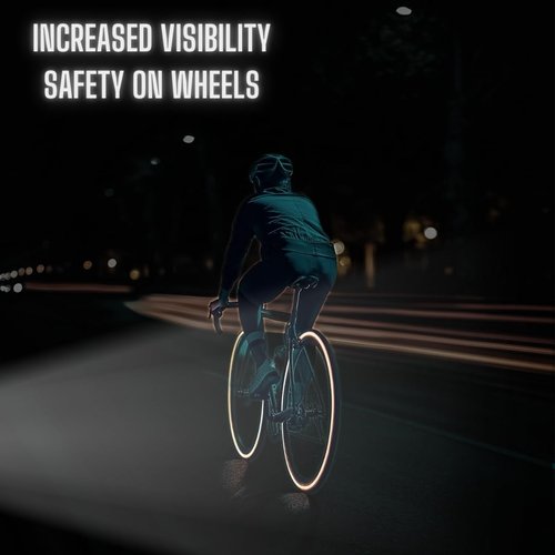 customTAYLOR33 Green High Intensity Grade Reflective Copyrighted Safety Rim Tapes - (Must Select Your Rim Size) (14" (TIRE Size, for Small Bicycles/eBikes))