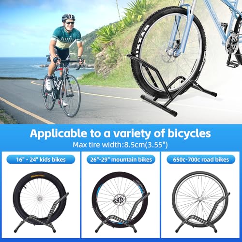 Adjustable Floor Bike Stand for 16"-29" Wheels - Indoor Storage Rack