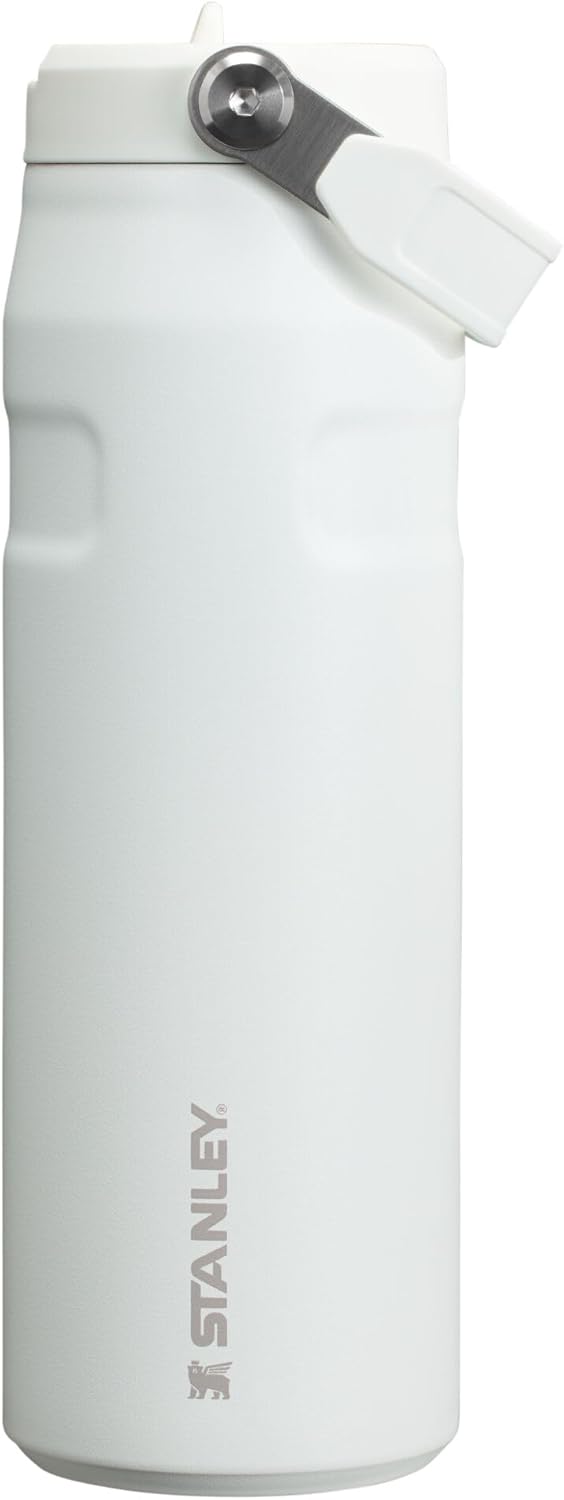 Stanley IceFlow Flip Straw 2.0 Water Bottle - 24 OZ Insulated Stainless Steel | Lightweight & Leak-Resistant | BPA-Free | Frost