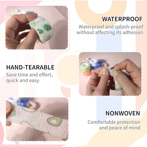 Self-Adhesive Finger Bandage - 8 Rolls of Waterproof Elastic Tape