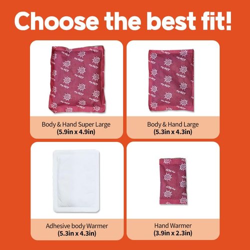 myHOT Hand Warmers – 2 Pack, 8 Hour Heat, Portable Non-Adhesive, Air-Activated for Cold Weather, Outdoor Sports, Ski Trips, Camping, Hiking – Made in Korea
